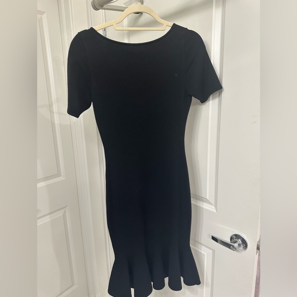 Milky Black Mermaid Dress V-Neck Size Small - Picture 2 of 3
